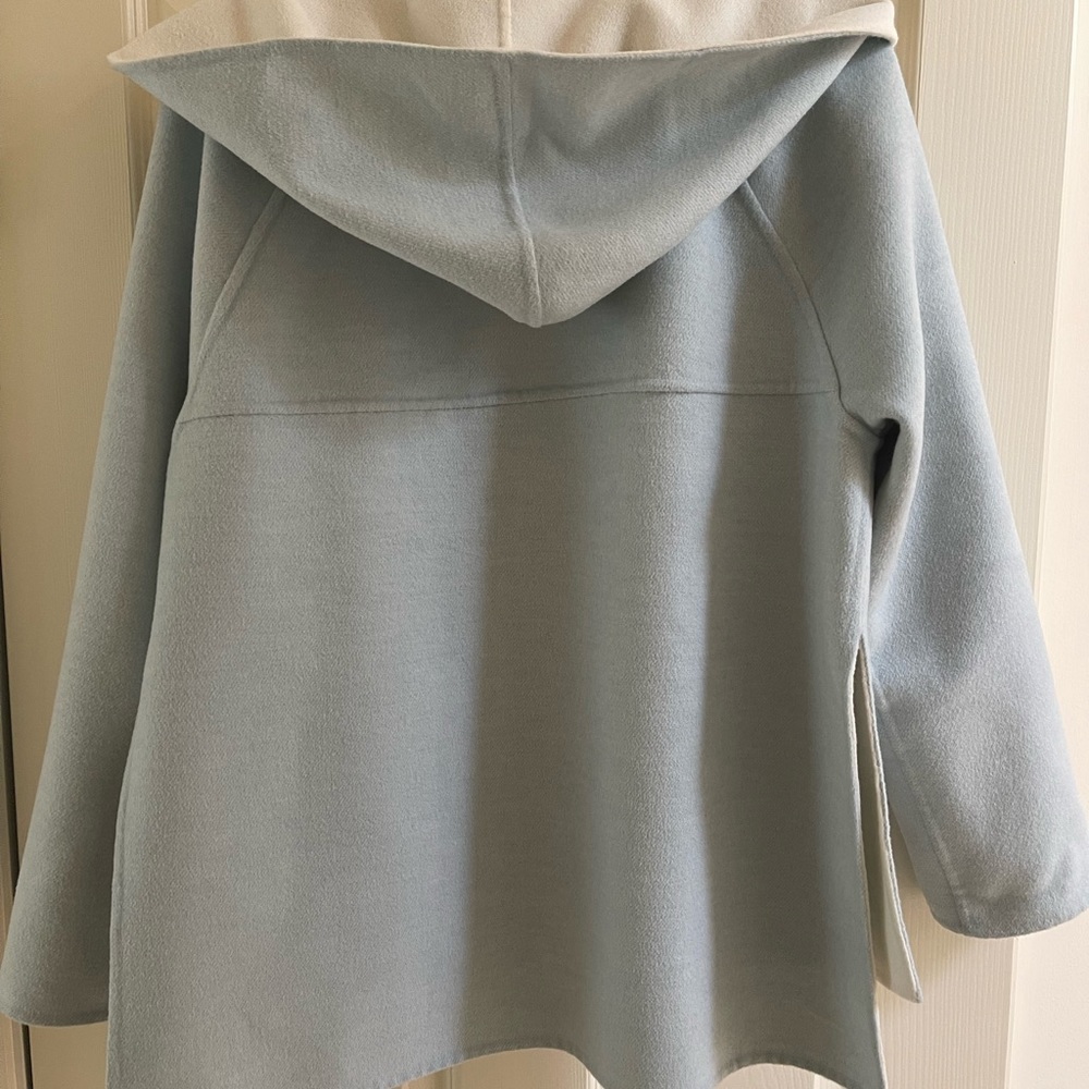 St. John light blue wool coat
